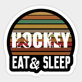 Eat Sleep Hockey Repeat Sticker